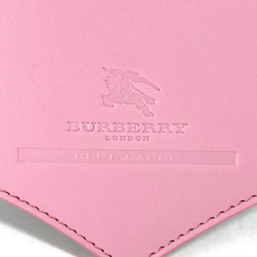 バーバリーブルーレーベル BURBERRY BLUE LABEL ハート マウスパッド PC パソコン インテリア 雑貨 レザー ピンク 未使用 BURBERRY BLUE LABEL（バーバリーブルーレーベル） 未使用 ハート