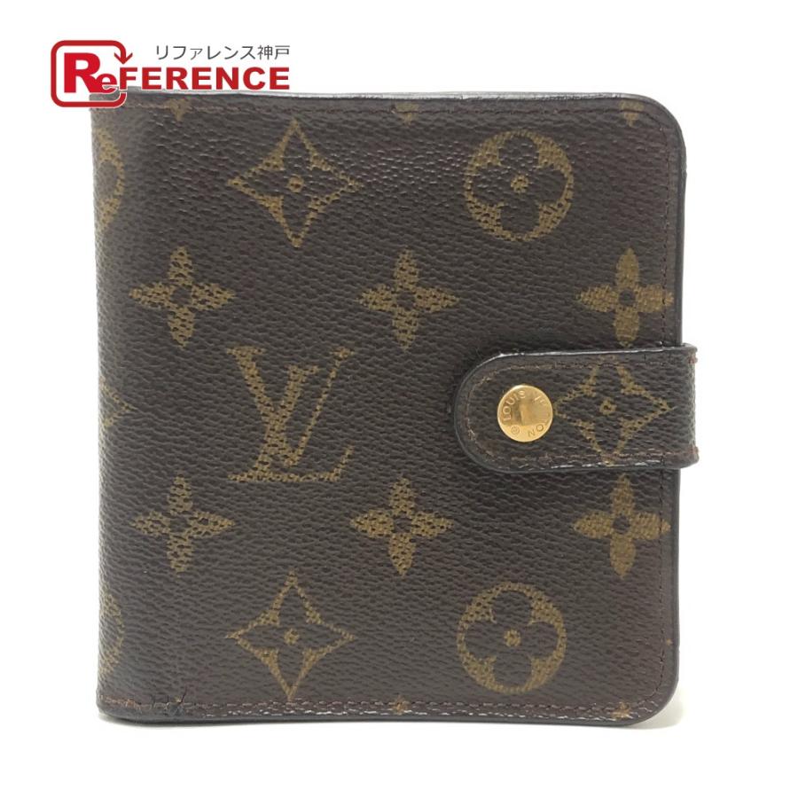 LOUIS VUITTON ルイヴィトン M61667 コンパクトジップ 二つ折りコンパクトウォレット 2つ折り財布 ブラウン レディース【中古】 | LOUIS VUITTON