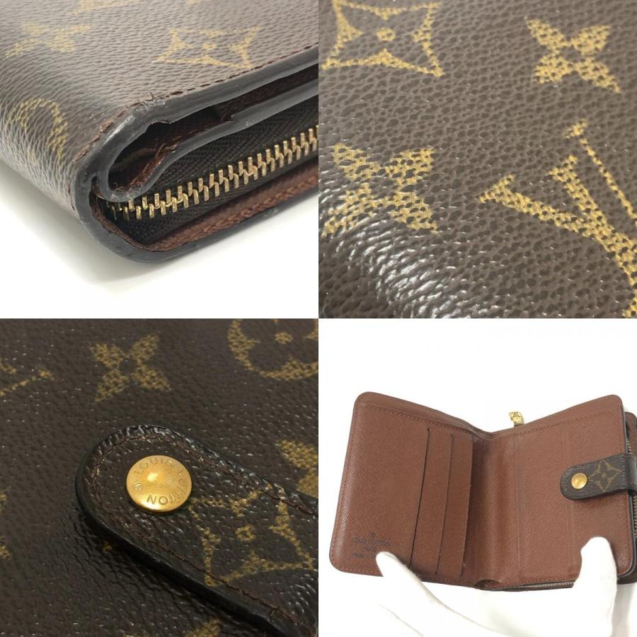 LOUIS VUITTON ルイヴィトン M61667 コンパクトジップ 二つ折りコンパクトウォレット 2つ折り財布 ブラウン レディース【中古】 | LOUIS VUITTON | 07