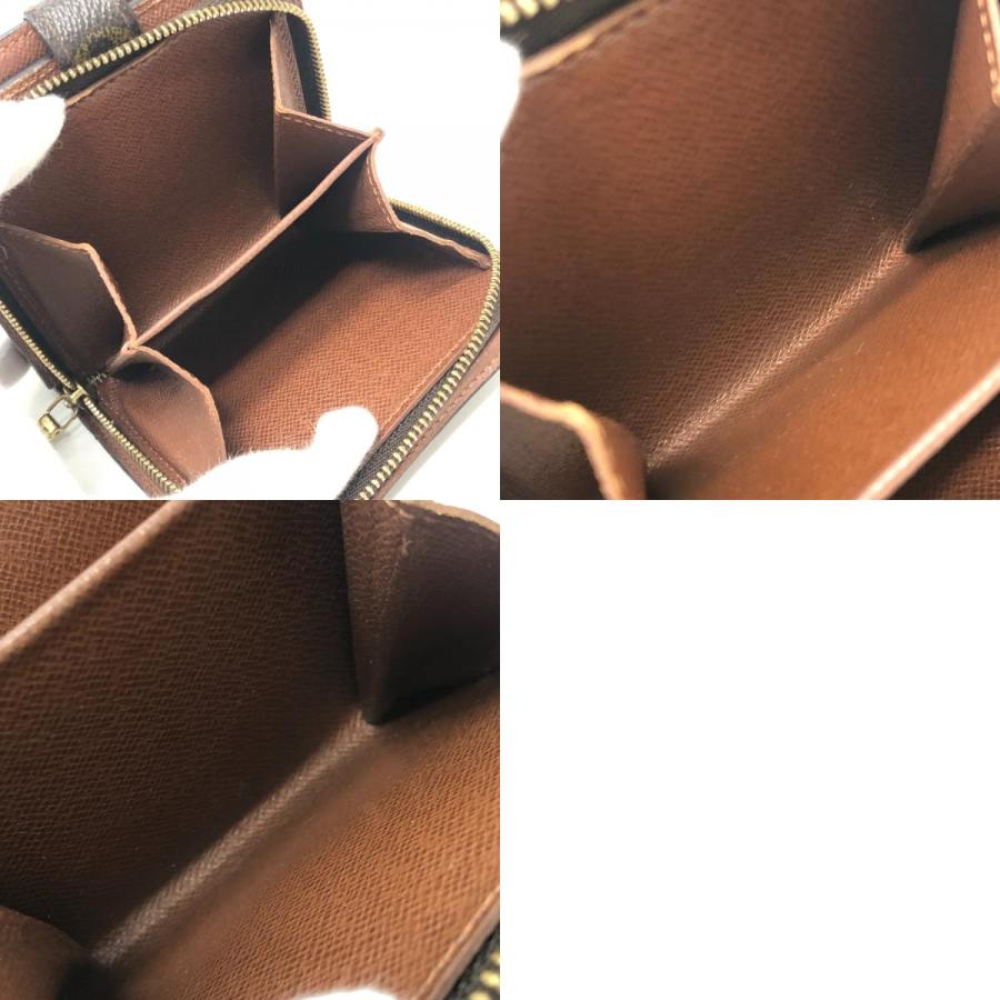 LOUIS VUITTON ルイヴィトン M61667 コンパクトジップ 二つ折りコンパクトウォレット 2つ折り財布 ブラウン レディース【中古】 | LOUIS VUITTON | 09