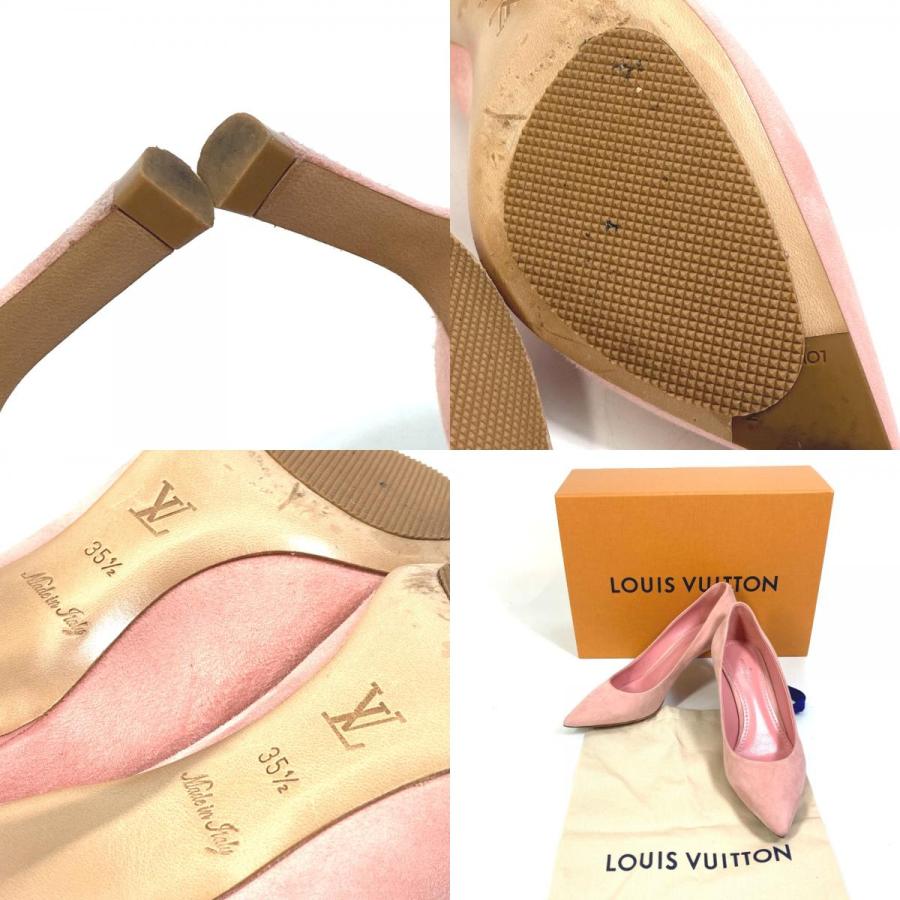 その他 60 LOUIS VUITTON ルイヴィトン 靴 LVロゴ 金具 パンプス スエード
