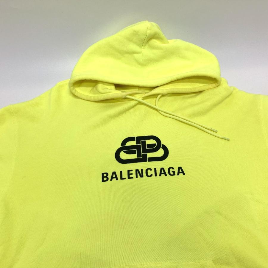 BALENCIAGA バレンシアガ 583222 BBロゴプリント プルオーバー パーカー イエロー メンズ【中古】 | BALENCIAGA | 02