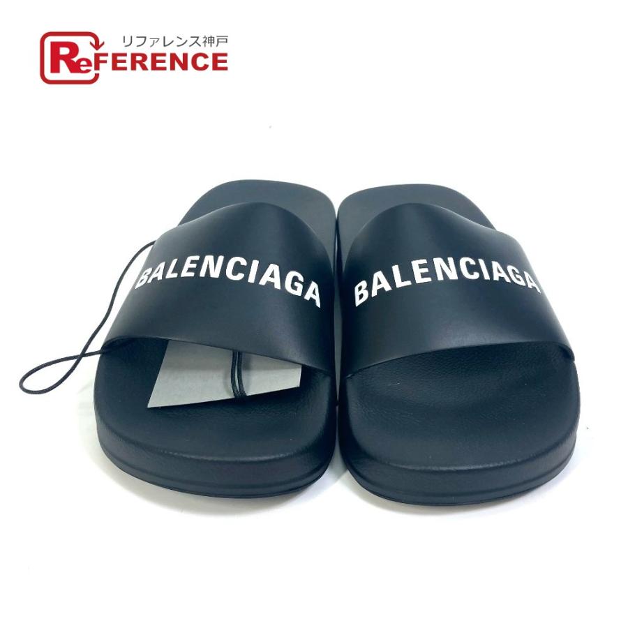 BALENCIAGA バレンシアガ ロゴ シティ プール フラット サンダル