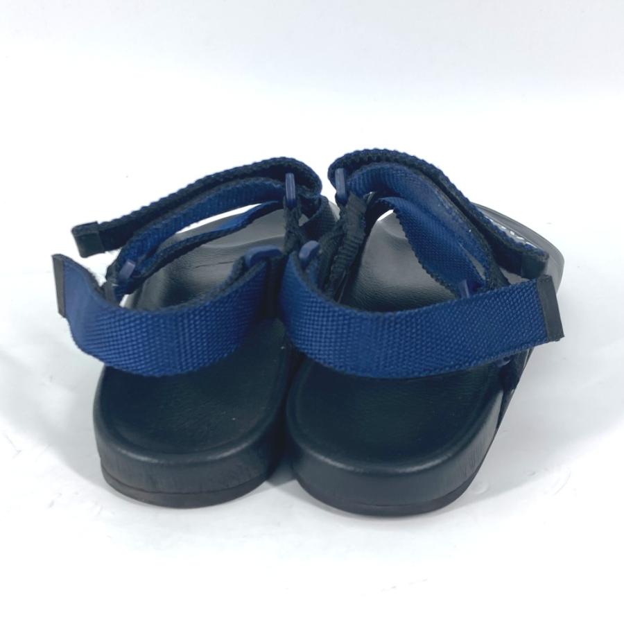 美品　バレンシアガ ベルクロ ストラップ サンダル 39 黒×紺 レザー　メンズ 美品 バレンシアガ ベルクロ ストラップ サンダル 39 黒×紺