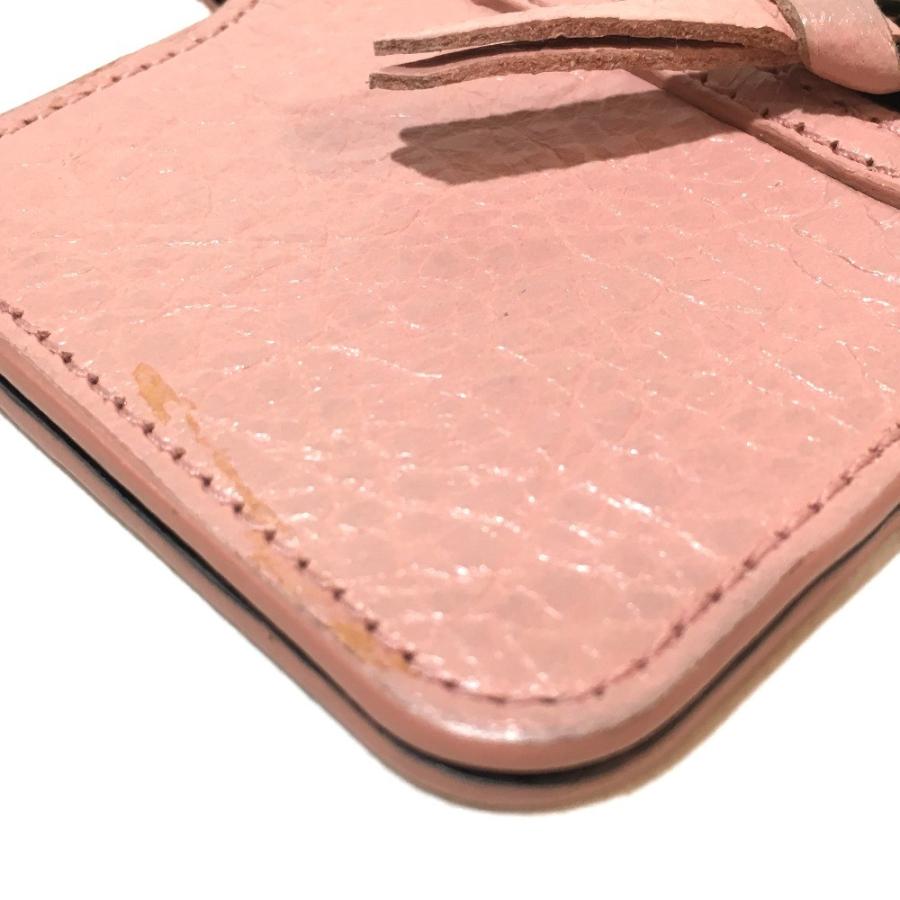 BALENCIAGA - バレンシアガ240584スマートフォンケース レザー レディース ピンクベージュ BALENCIAGA バレンシアガ 240584 スマートフォンケース レザー
