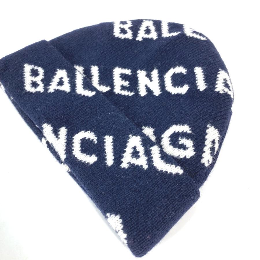 BALENCIAGA（バレンシアガ） 未使用 633717 ロゴ ビーニー 帽子 ニット