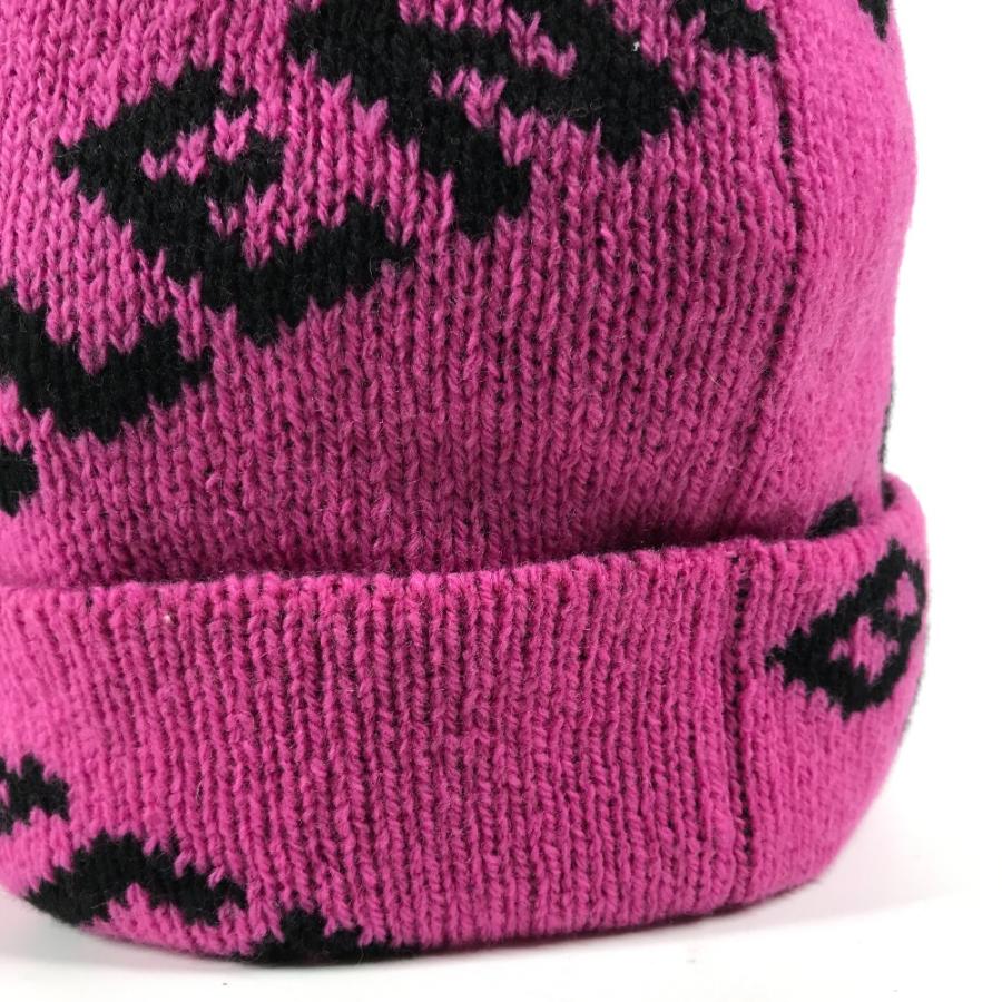 BALENCIAGA バレンシアガ 555282 ロゴ バイカラー ビーニー 帽子 ニット帽 ニットキャップ ニット帽 ピンク レディース【中古】 | BALENCIAGA | 05