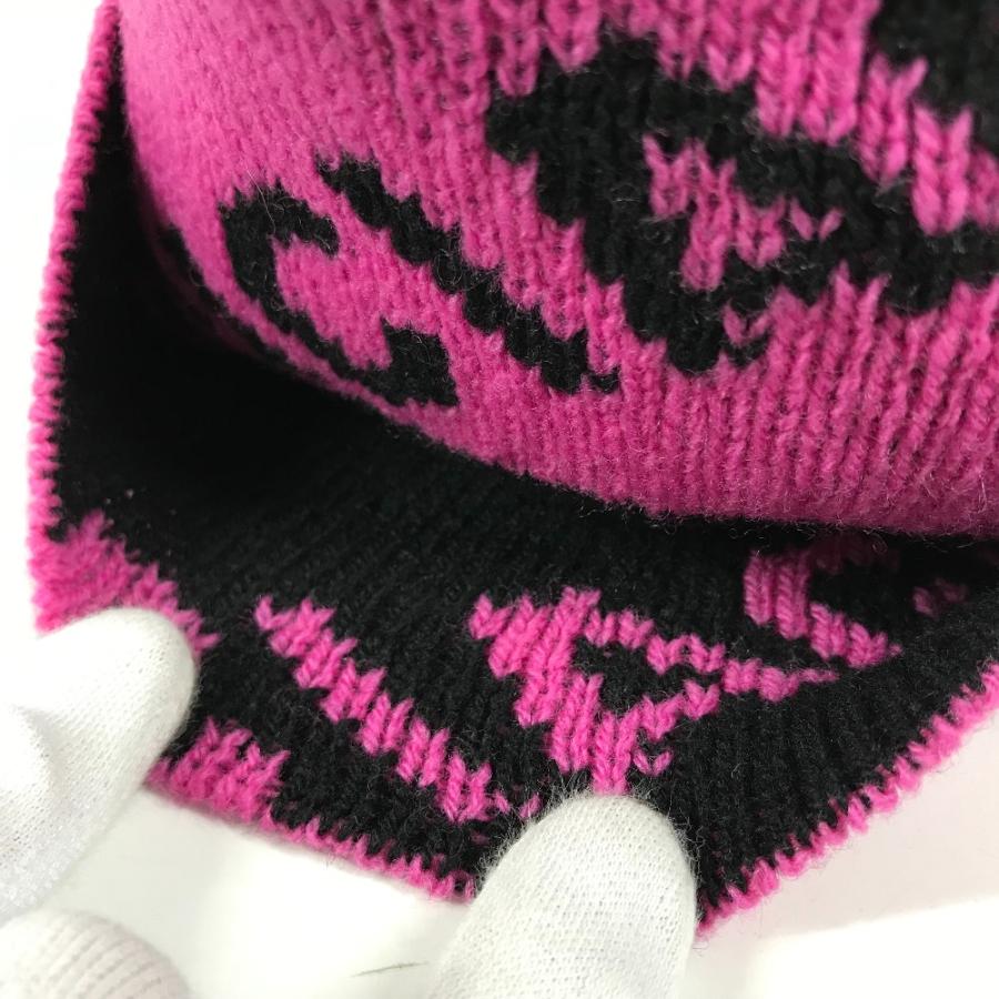 BALENCIAGA バレンシアガ 555282 ロゴ バイカラー ビーニー 帽子 ニット帽 ニットキャップ ニット帽 ピンク レディース【中古】 | BALENCIAGA | 06