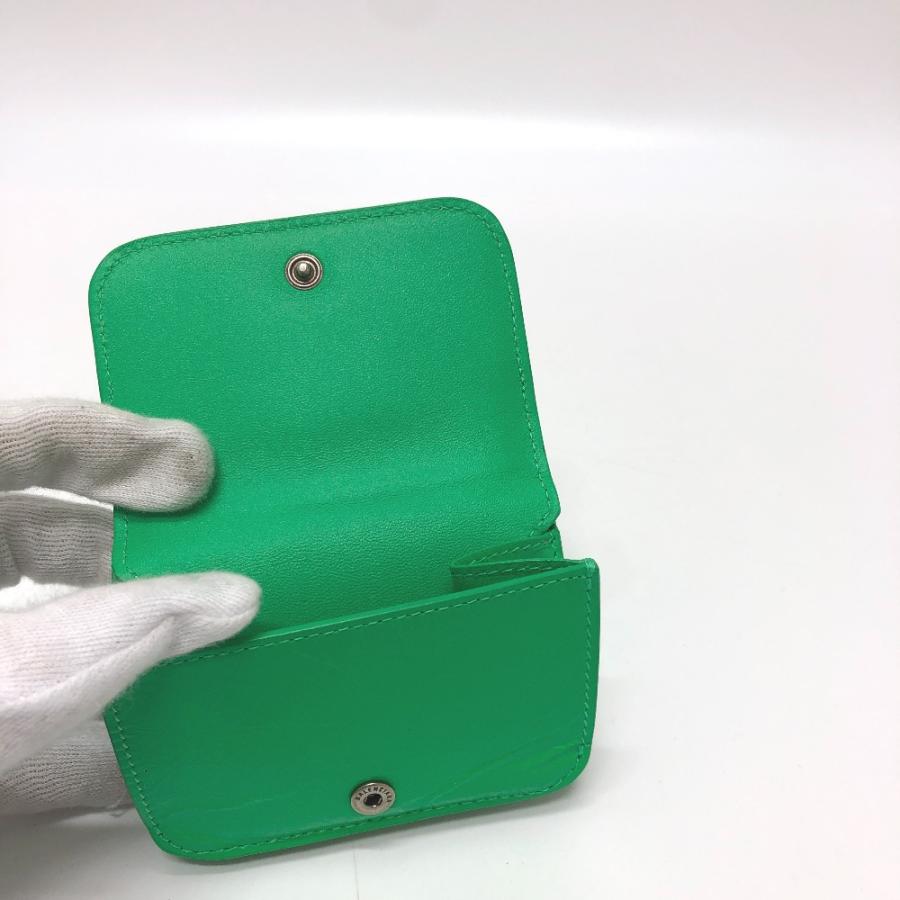 BALENCIAGA バレンシアガ 715234 ル カゴール コンパクトウォレット 3つ折り財布 グリーン メンズ【中古】 | BALENCIAGA | 07