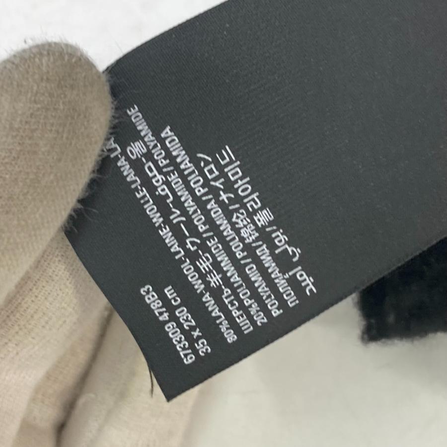 BALENCIAGA バレンシアガ 673309 ロゴ フリンジ マフラー ウール ブラック レディース【中古】 | BALENCIAGA | 07