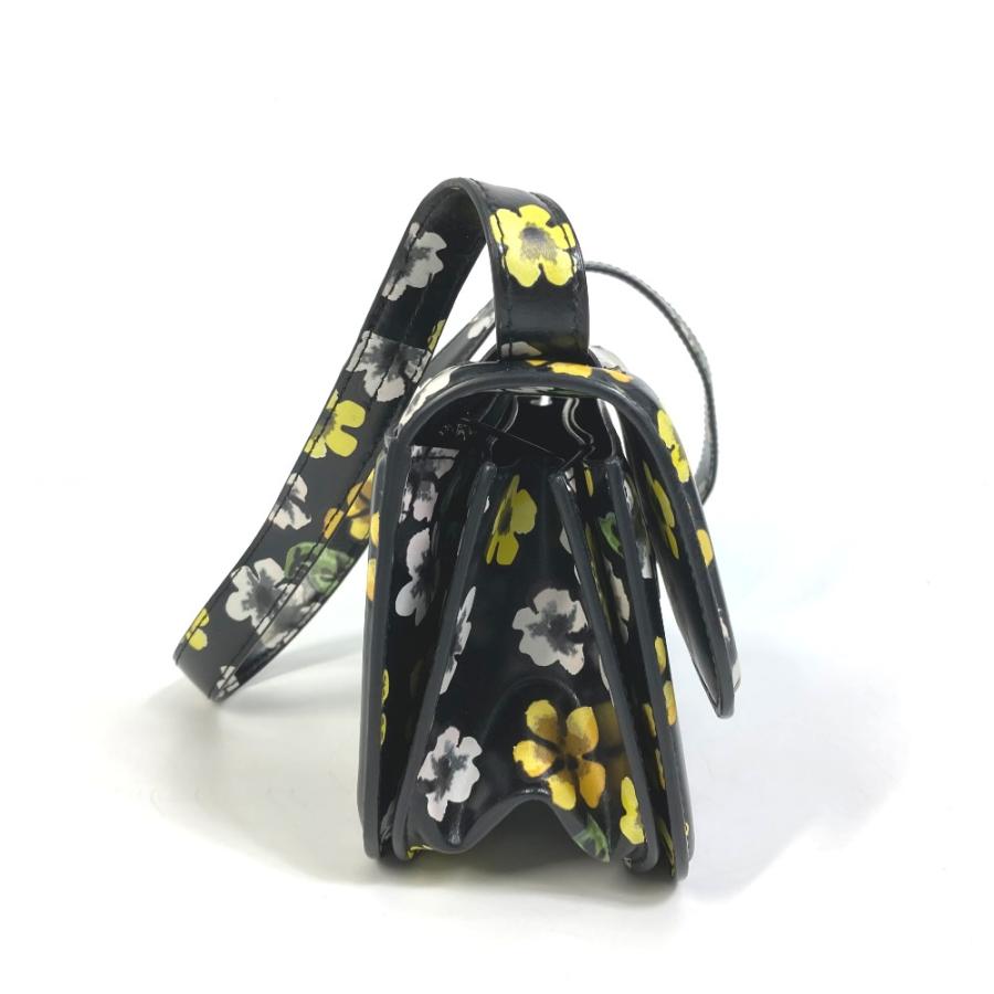 BALENCIAGA バレンシアガ 674693 GOSSIP ゴシップ フラワー 肩掛け 斜め掛け ショルダーバッグ レザー ブラック レディース【中古】 | BALENCIAGA | 02