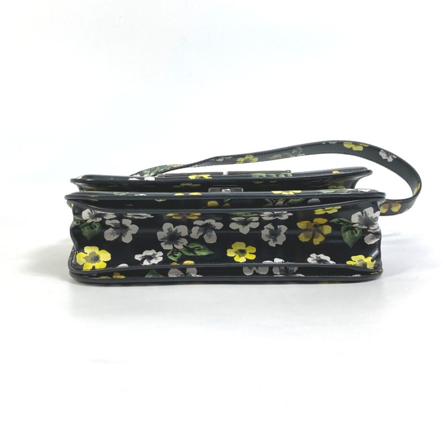 BALENCIAGA バレンシアガ 674693 GOSSIP ゴシップ フラワー 肩掛け 斜め掛け ショルダーバッグ レザー ブラック レディース【中古】 | BALENCIAGA | 05