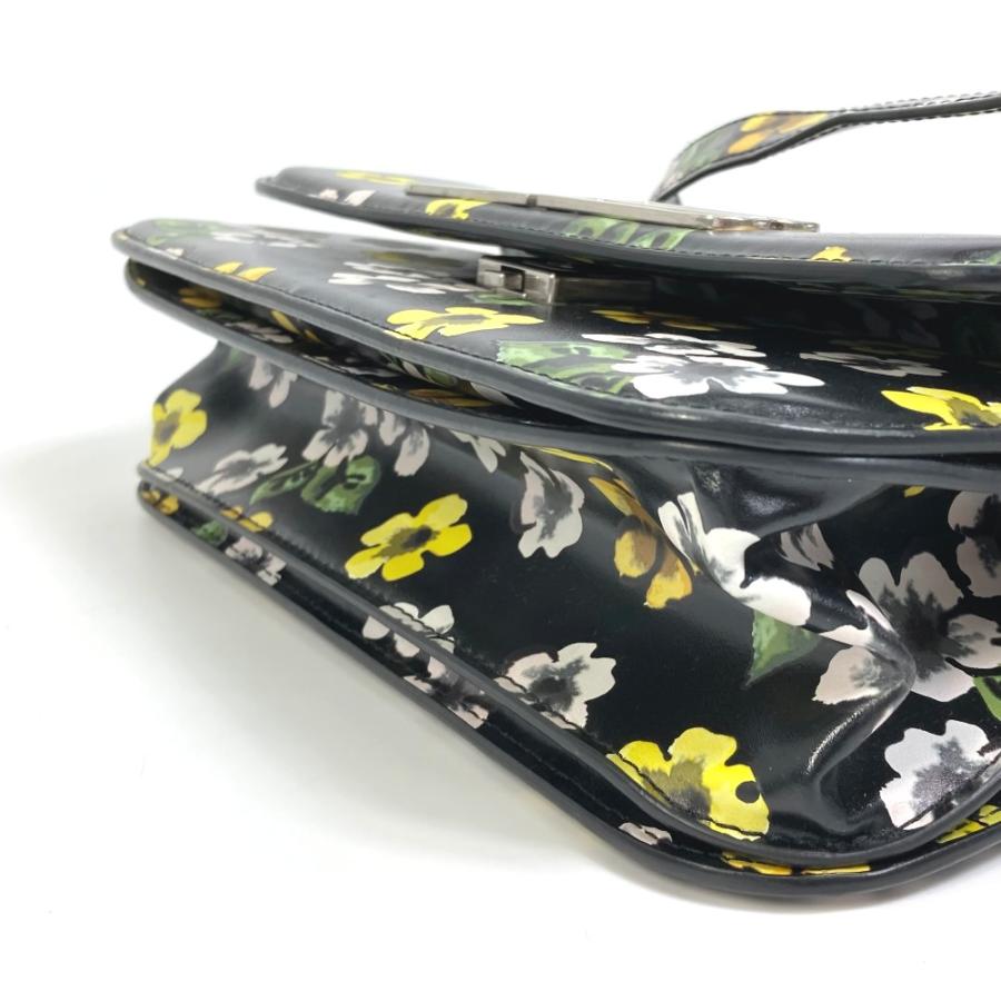 BALENCIAGA バレンシアガ 674693 GOSSIP ゴシップ フラワー 肩掛け 斜め掛け ショルダーバッグ レザー ブラック レディース【中古】 | BALENCIAGA | 06