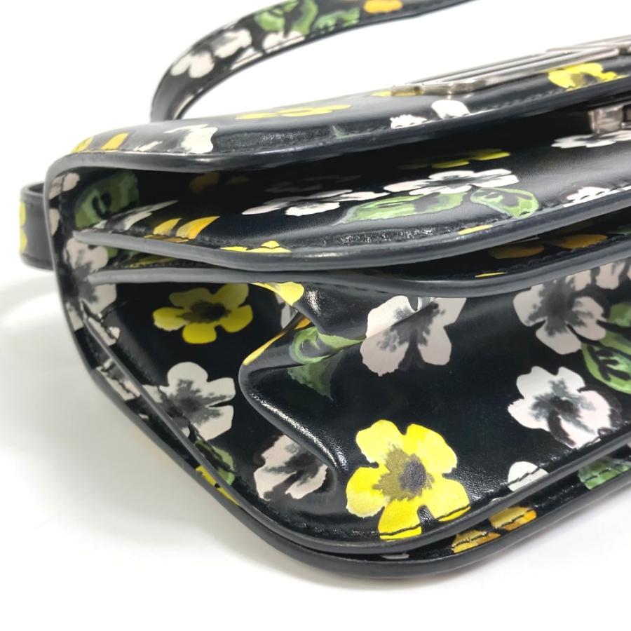 BALENCIAGA バレンシアガ 674693 GOSSIP ゴシップ フラワー 肩掛け 斜め掛け ショルダーバッグ レザー ブラック レディース【中古】 | BALENCIAGA | 07