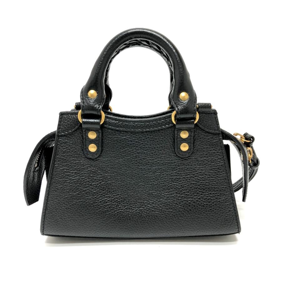 美品 BALENCIAGA バレンシアガ 638527 ネオクラシック スモール 2WAYバッグ ハンドバッグ ブラック レディース【中古】｜reference｜03