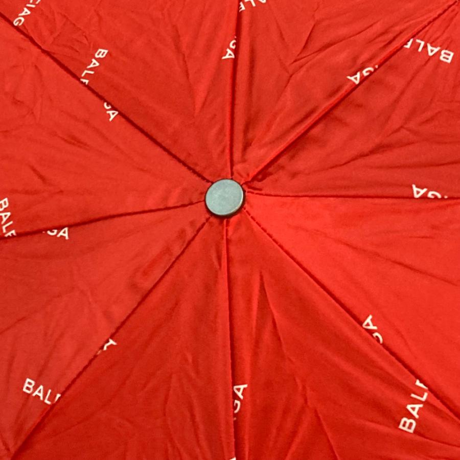 未使用 BALENCIAGA バレンシアガ 不明 ロゴ 折り畳み傘 アンブレラ collette コラボ コレット 傘 レッド ユニセックス【中古】 | BALENCIAGA | 06