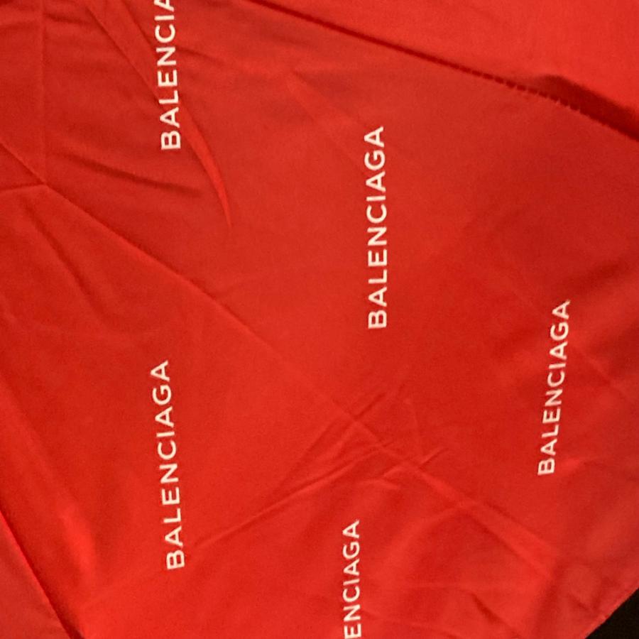 未使用 BALENCIAGA バレンシアガ 不明 ロゴ 折り畳み傘 アンブレラ collette コラボ コレット 傘 レッド ユニセックス【中古】 | BALENCIAGA | 07