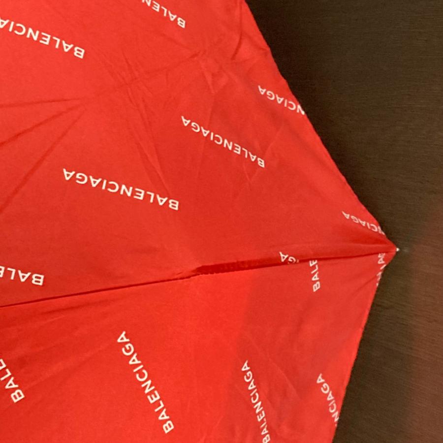 未使用 BALENCIAGA バレンシアガ 不明 ロゴ 折り畳み傘 アンブレラ collette コラボ コレット 傘 レッド ユニセックス【中古】 | BALENCIAGA | 08