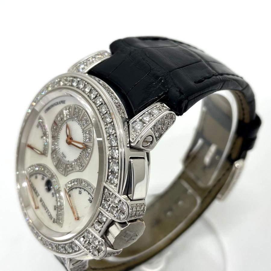 HARRY WINSTON ハリーウィンストン MCRA44W オーシャンクロノ トリプル レトログラード 自動巻き 腕時計 K18WG |  | 03