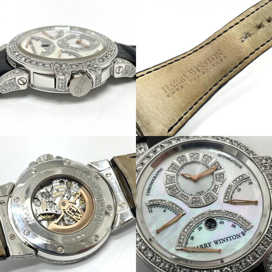 HARRY WINSTON ハリーウィンストン MCRA44W オーシャンクロノ トリプル レトログラード 自動巻き 腕時計 K18WG |  | 08