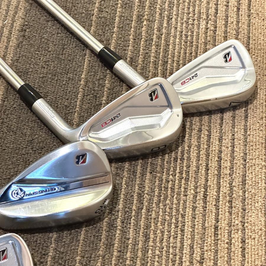 Bridgestone Corporation ブリヂストン 241CB アイアン SPIN 52-8  シャフト ゴルフクラブ 7本セット  シルバー メンズ【中古】の画像