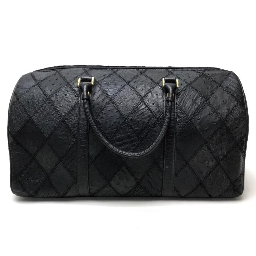 no brand ノーブランド ハンドバッグ ショルダーバッグ パッチワーク メンズ ボストンバッグ オーストリッチ |  | 01