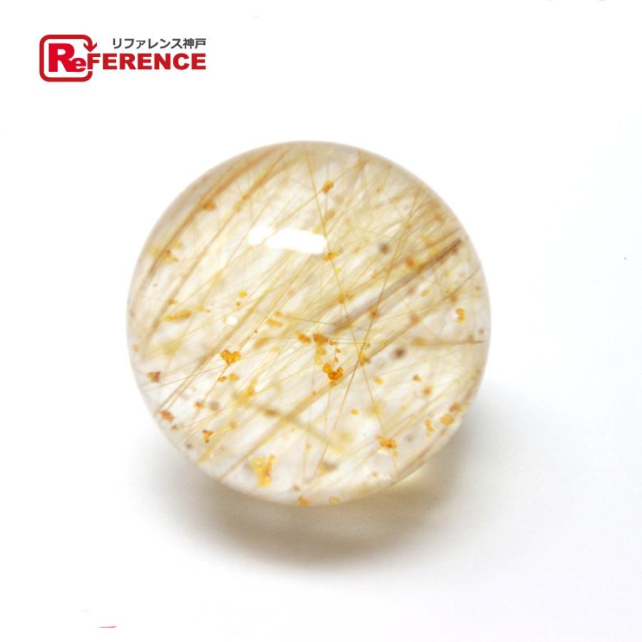 ノーブランド 球体 クリスタル メンズ レディース 針水晶 黄色針 その他 クリスタル ユニセックス クリア イエロー | 