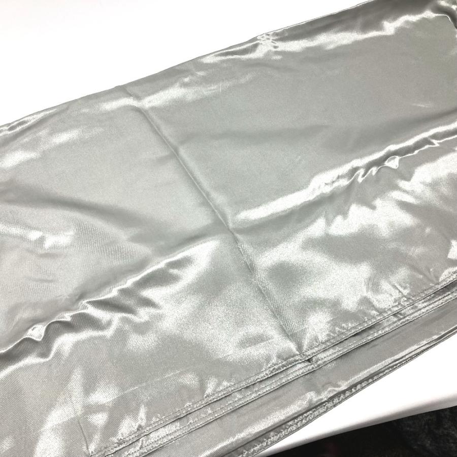 未使用 no brand ノーブランド ダブルベット カバー 一式セット ボックスシーツ 枕カバー ピローケース シルバー ユニセックス【中古】 |  | 02