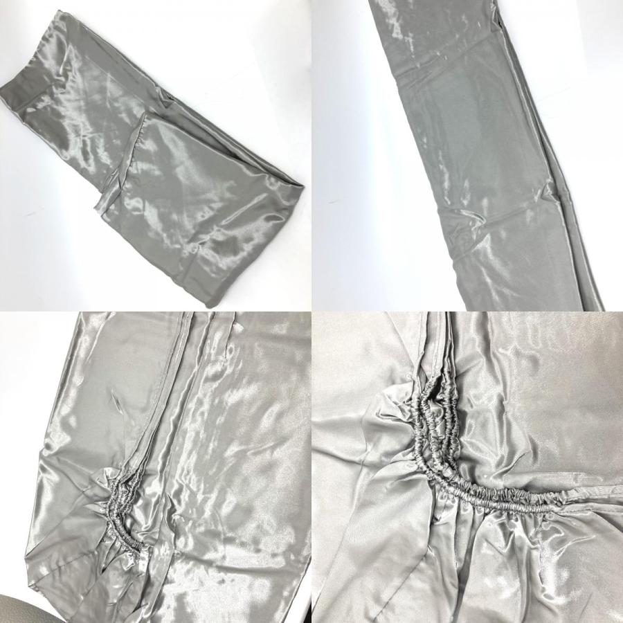 未使用 no brand ノーブランド ダブルベット カバー 一式セット ボックスシーツ 枕カバー ピローケース シルバー ユニセックス【中古】 |  | 07