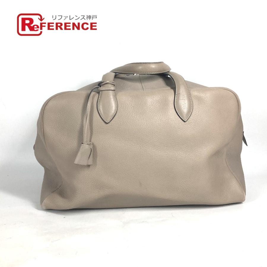 HERMES エルメス ヴィクトリア 43 ショルダーバッグ カバン 肩掛け ボストンバッグ ベージュ ユニセックス【中古】 | HERMES