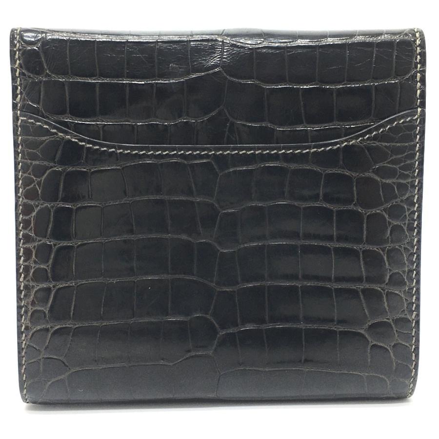 Hermes エルメス コンスタンス クロコダイル 二つ折り財布 小銭入れあり ブラック メンズ 中古 074 1 9 リファレンス コレクション 通販 Yahoo ショッピング