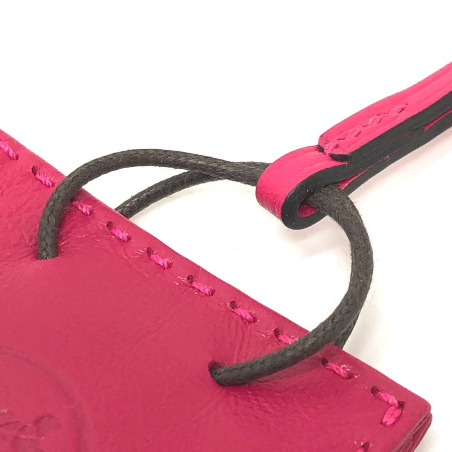 新品同様 HERMES エルメス サックオランジュ カバン バッグアクセサリー バッグチャーム ローズメキシコ パープル レディース【中古】 | HERMES | 05