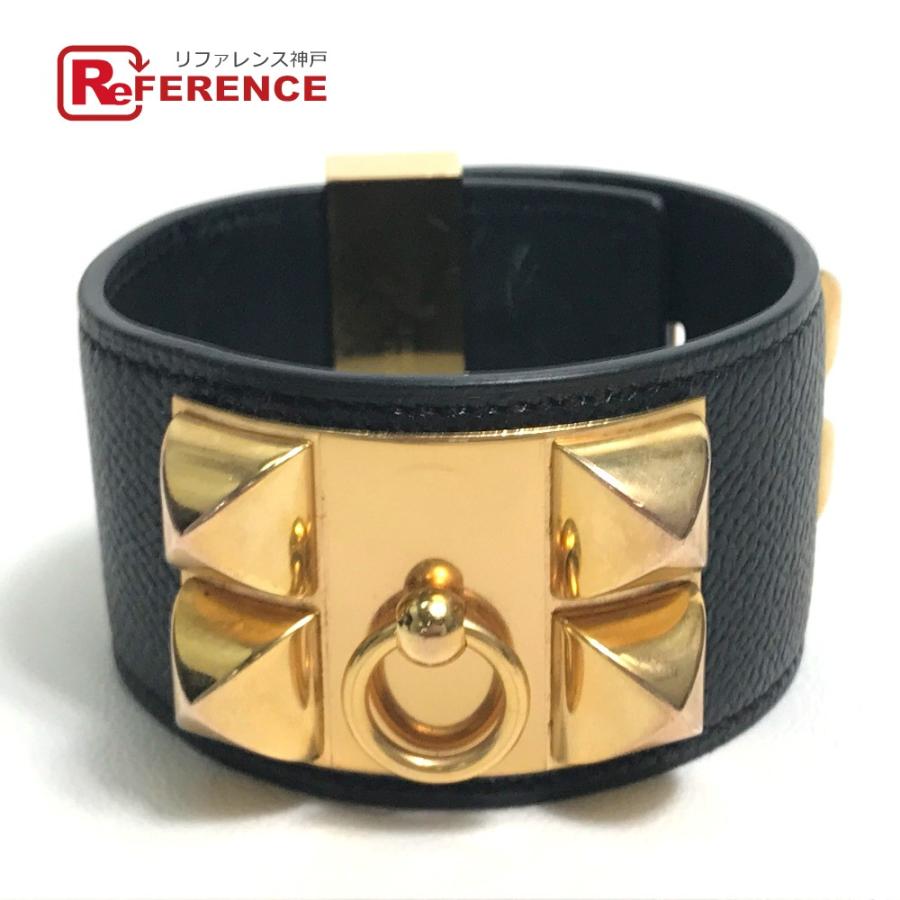 HERMES エルメス メドール コリエドシアン ブレスレット バングル T刻 ヴォーエプソン レディース ブラック 黒  :20092-19961-4:リファレンス コレクション - 通販 - Yahoo!ショッピング