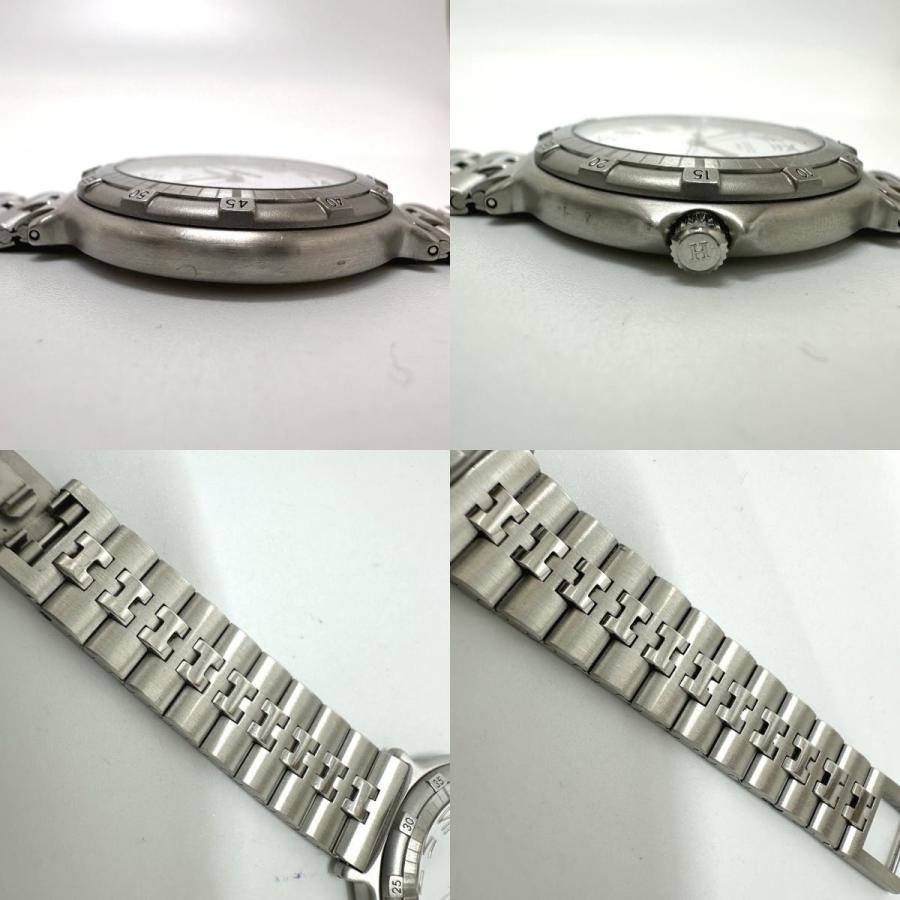 HERMES エルメス キャプテンニモ クオーツ デイト  腕時計 シルバー メンズ【中古】 | HERMES | 08