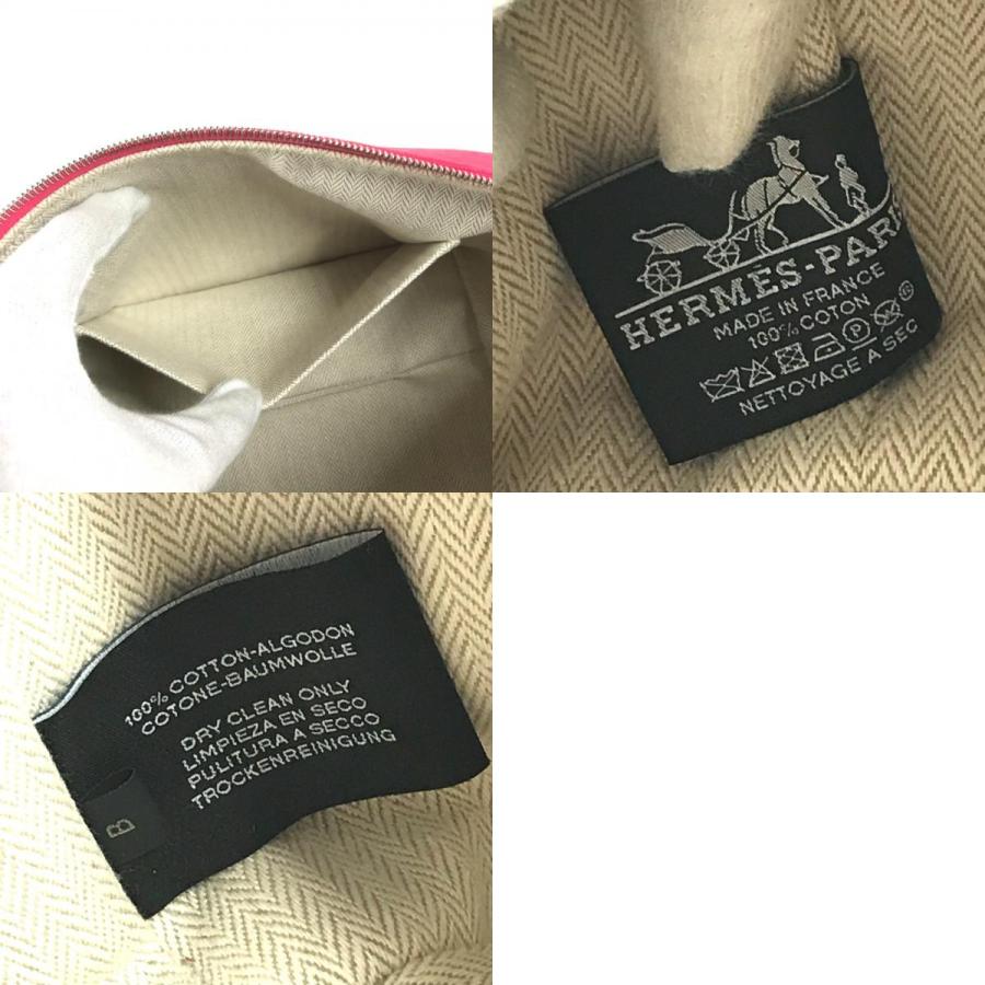 美品 HERMES エルメス ブリッドアブラックPM ブリッド ア ブラック PM カバン バニティバッグ ハンドバッグ ハイビスカス ピンク【中古】 | HERMES | 09
