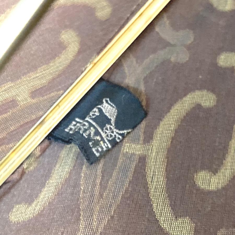 エルメス ブラウン アンブレラ 傘 HERMES エルメス 長傘 日傘