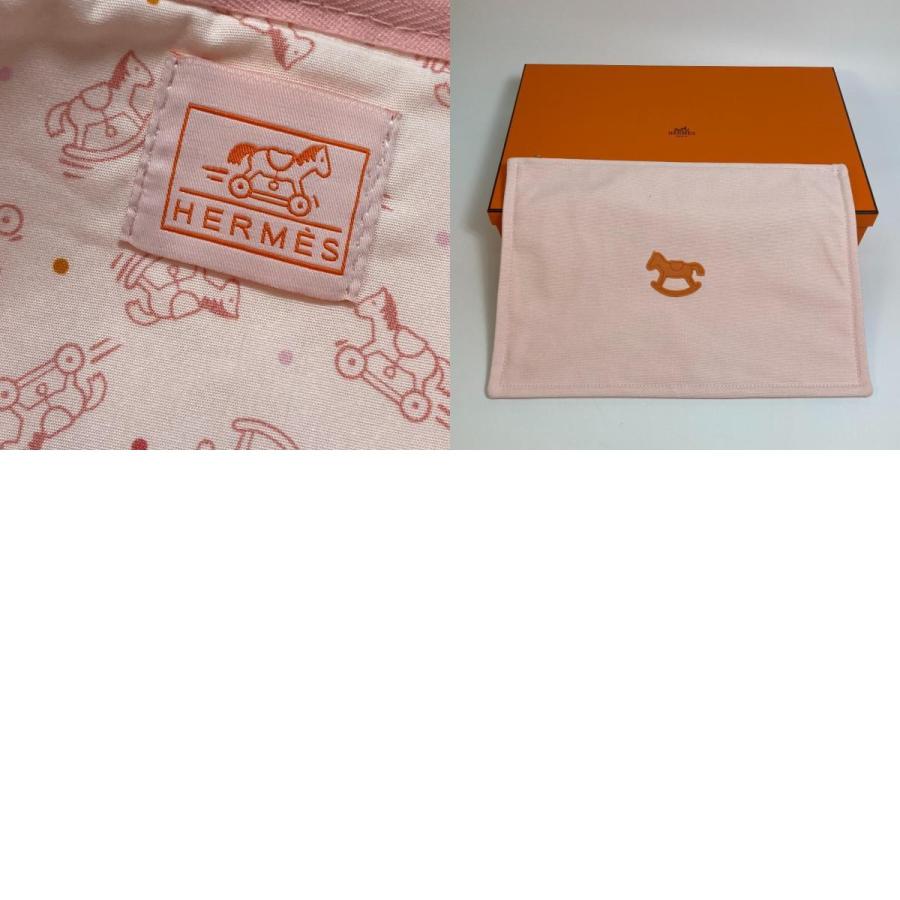 HERMES エルメス 小物入れ アダダドットGM フラット ポーチ コットン 
