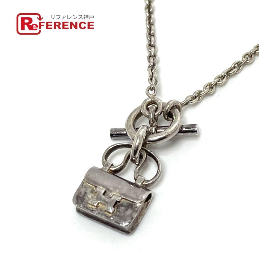 HERMES エルメス アミュレット コンスタンス アクセサリー ペンダント ネックレス SV925 シルバー レディース【中古