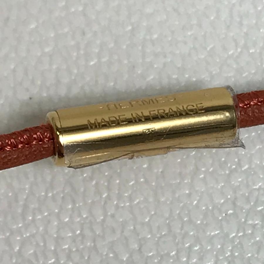 未使用 HERMES エルメス モンプティケリー PM アクセサリー ネックレス レザー レディース ブラウン系 | HERMES | 07