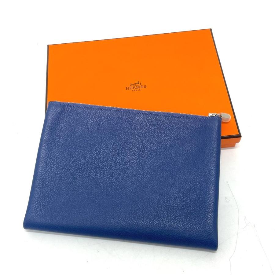 HERMES（エルメス） アトゥーGM ポーチ ヴォースイフト A刻 ブルー系