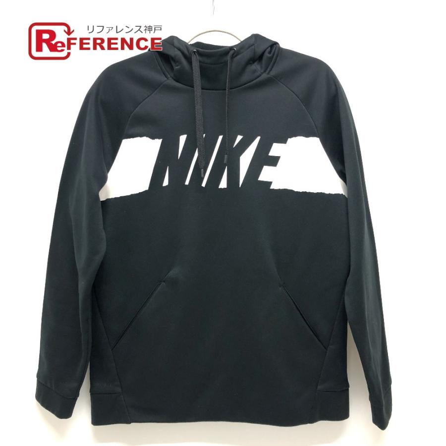 NIKE ナイキ ドライフィット ロゴ アパレル トップス フーディ スポーツウェア フード付き ポケット付き パーカー ブラック メンズ【中古】 | NIKE