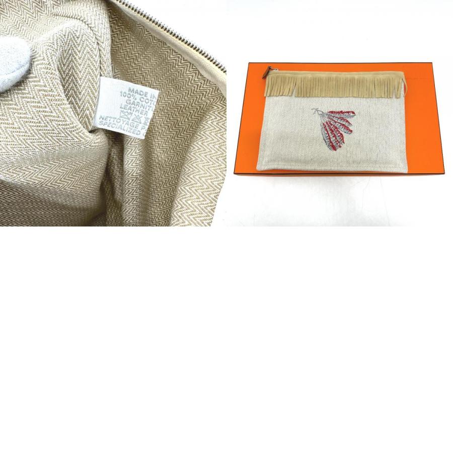 エルメス HERMES ポーチ トゥルース フラット ティピ コットン  