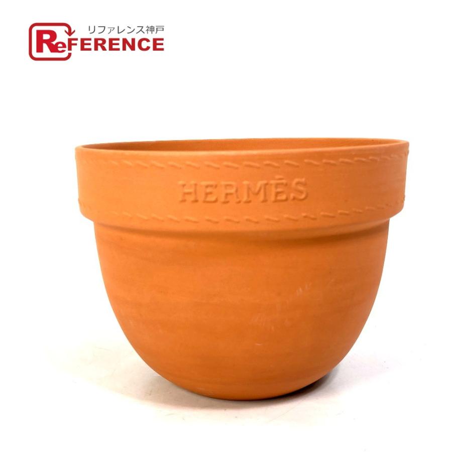 HERMES 未使用 エルメス 植木鉢 CCC共同企画 陶器鉢 鉢