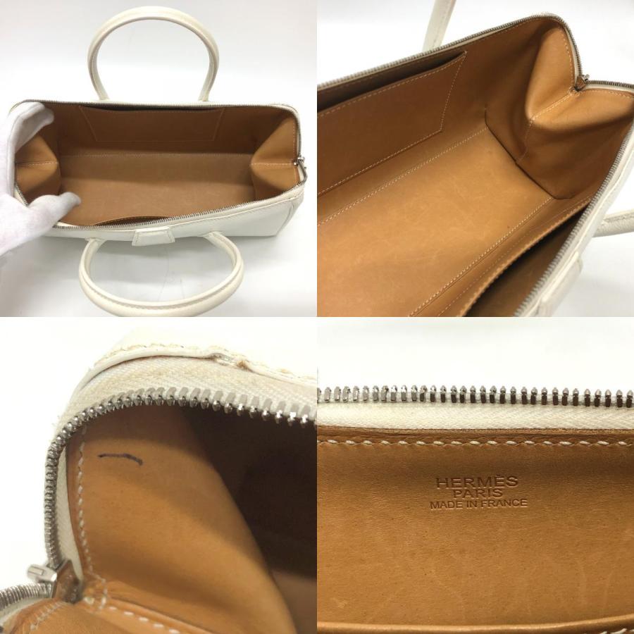 HERMES（エルメス） パリボンベイ27 ハンドバッグ ホワイト レディース 