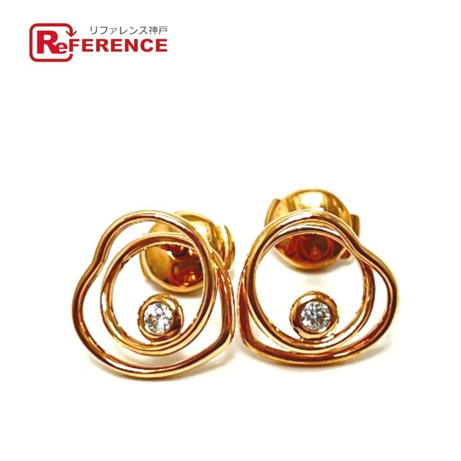 新品同様 HERMES エルメス K18PG  ヴェルティージュ クール TPM ダイヤ ピアス ゴールド レディース【中古】 | HERMES