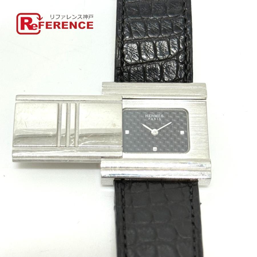 HERMES エルメス G1.510 クォーツ ウォッチ ブラック文字盤 時計 腕時計 ブラック レディース【中古】 | HERMES