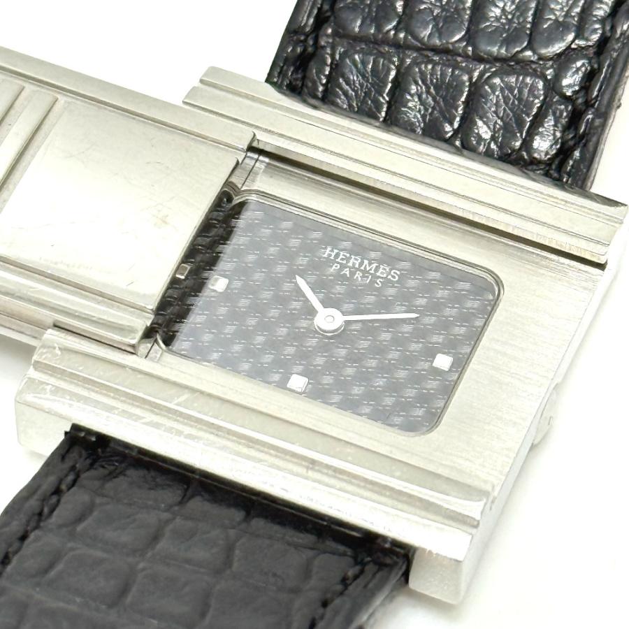 HERMES エルメス G1.510 クォーツ ウォッチ ブラック文字盤 時計 腕時計 ブラック レディース【中古】 | HERMES | 01