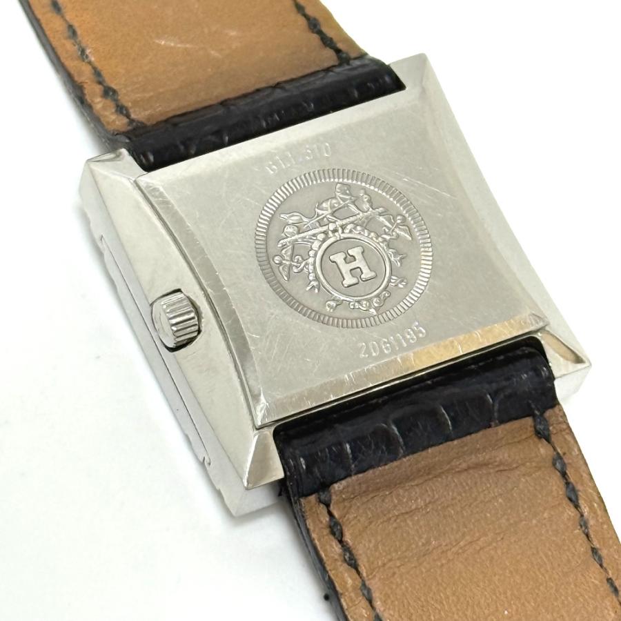 HERMES エルメス G1.510 クォーツ ウォッチ ブラック文字盤 時計 腕時計 ブラック レディース【中古】 | HERMES | 03