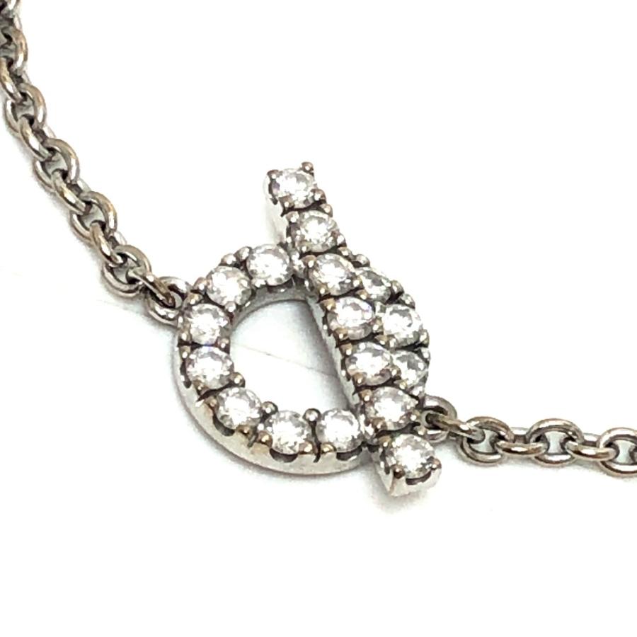 HERMES エルメス フィネス K18WG ダイヤモンド 0.55ct アクセサリー ブレスレット ホワイトゴールド シルバー レディース【中古】 | HERMES | 02