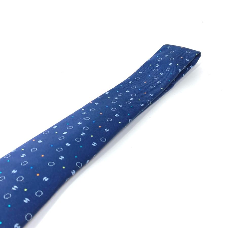 HERMES エルメス アパレル 総柄 ファッション小物 ネクタイ シルク ブルー メンズ【中古】 | HERMES | 02